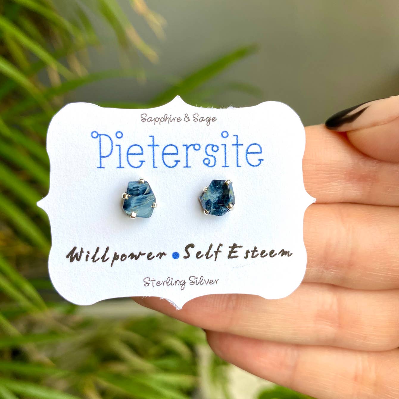 Raw gemstone deals stud earrings