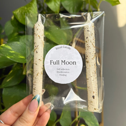 Full Moon Ritual Candle Set